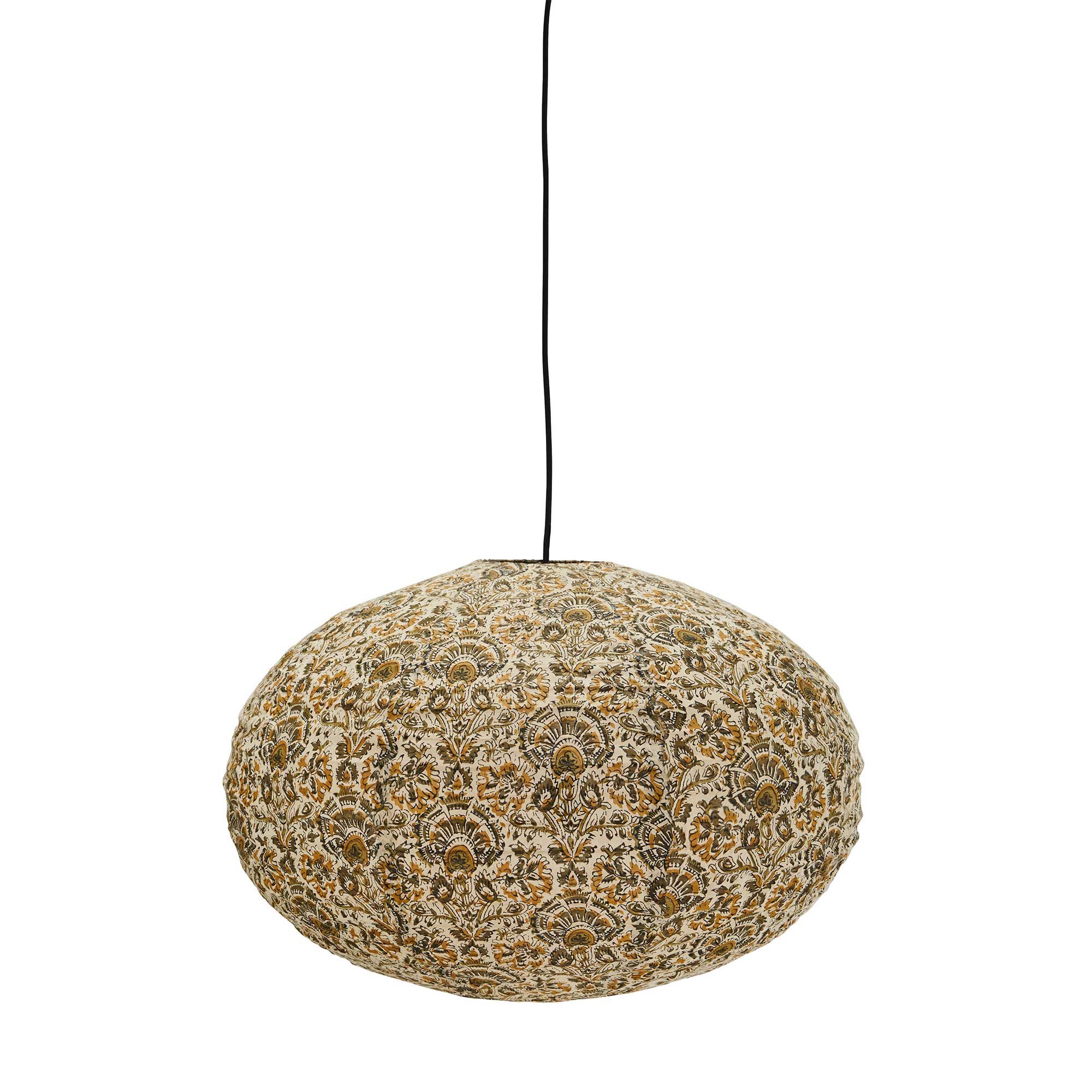 Large Cotton Pendant Light, Neutral Fabric | Barker & Stonehouse