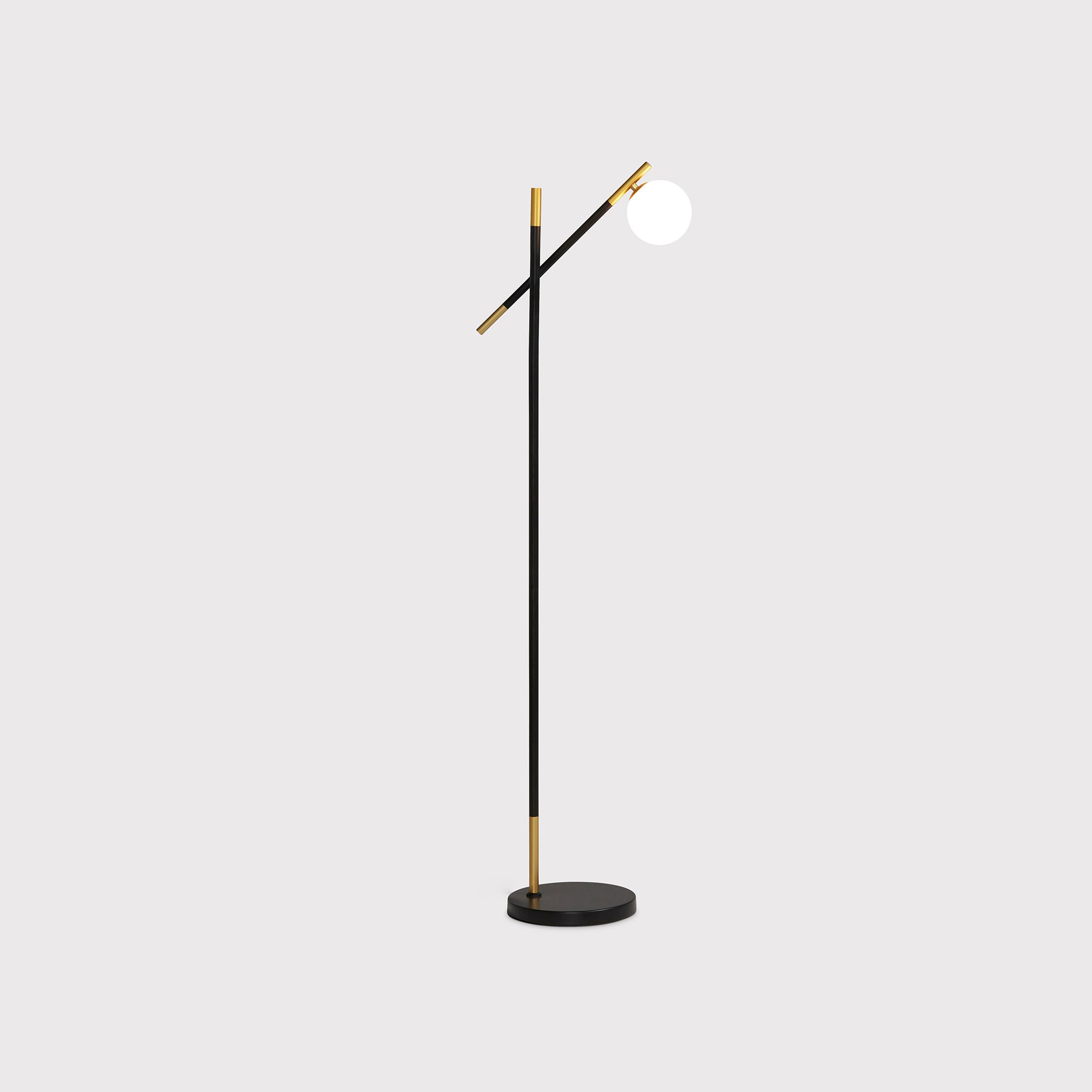 Gold orb deals floor lamp