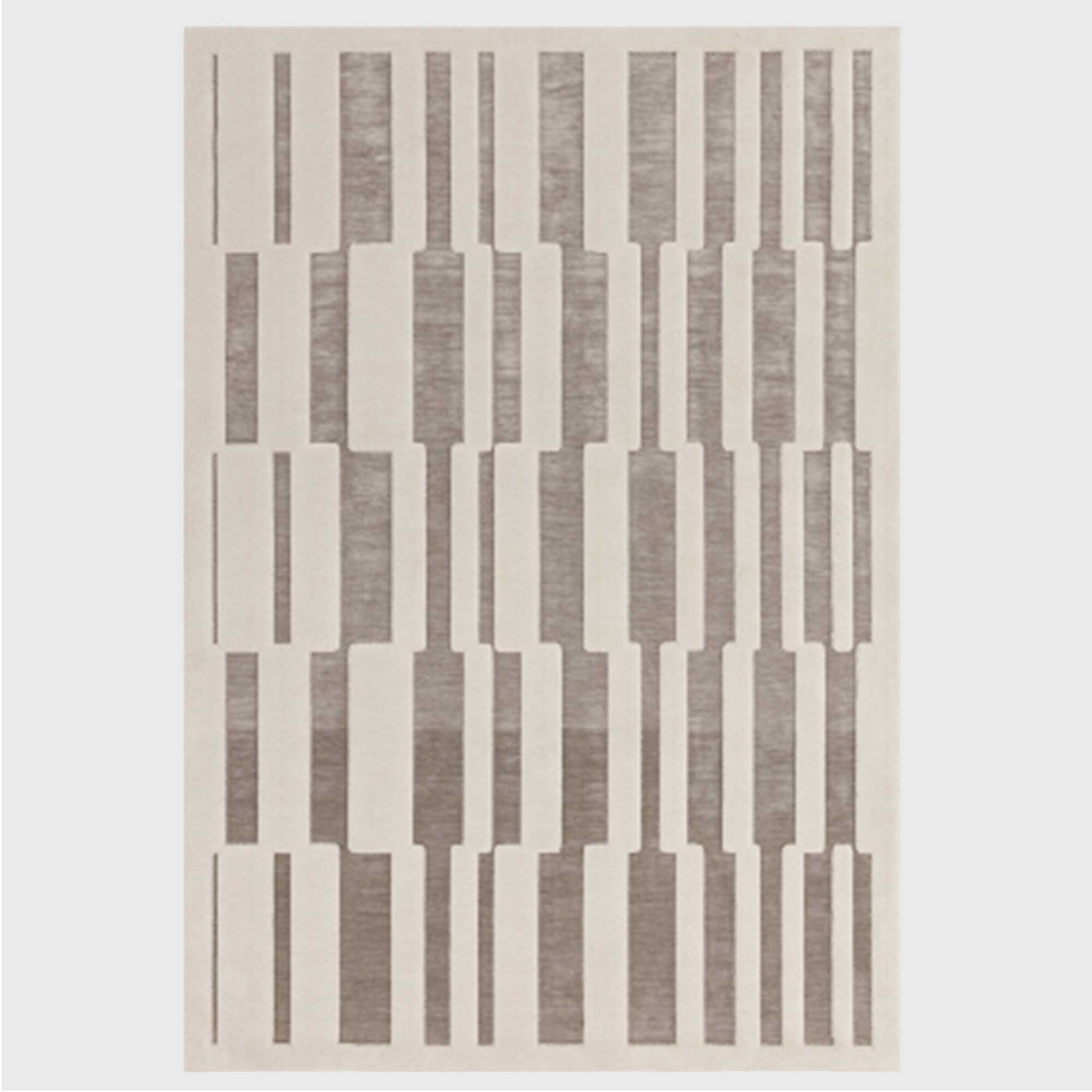 Canyon Block 120x170cm Rug Natural/Ivory, Square, Neutral Polyester | Barker & Stonehouse