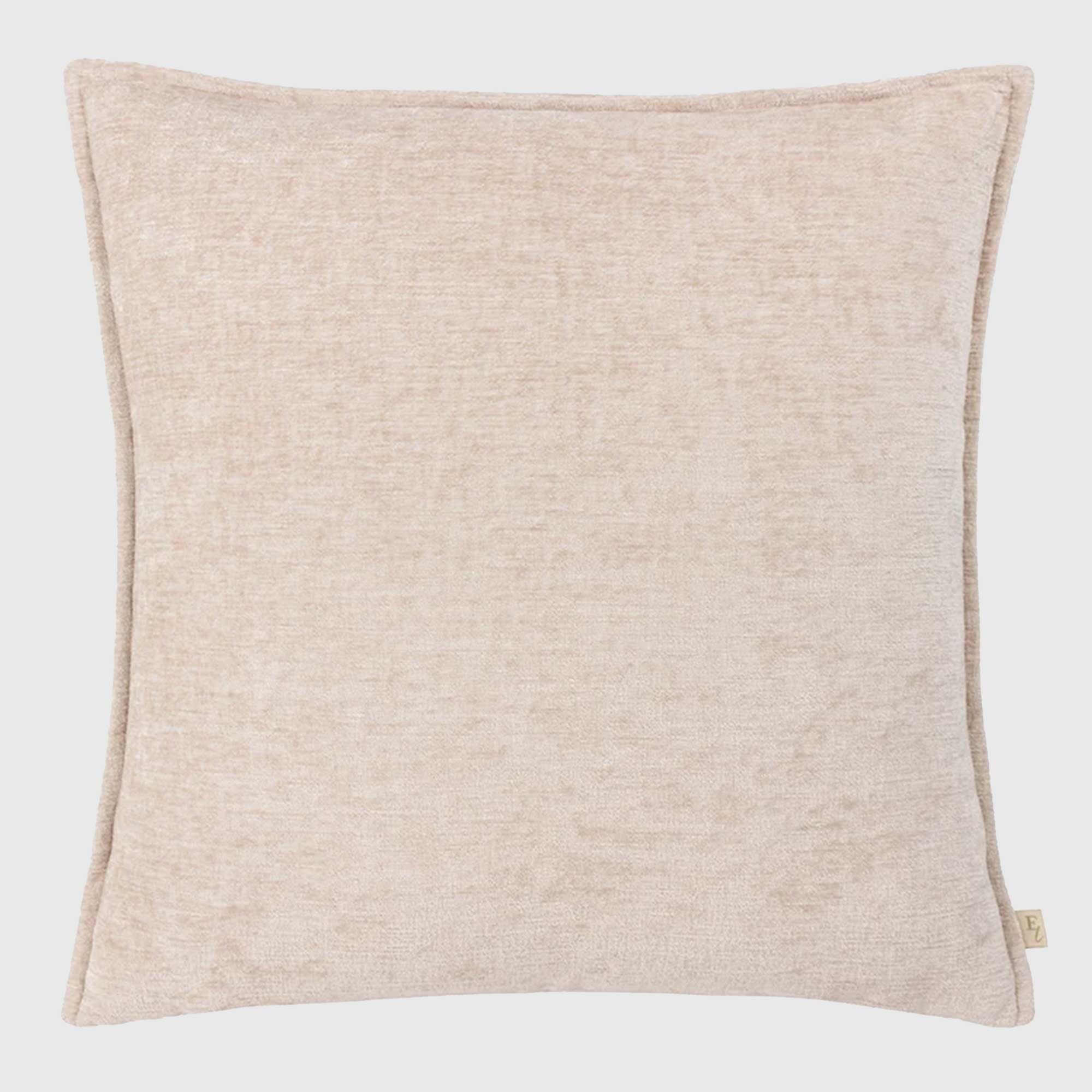 Chenille Cream Cushion, Square Polyester | Barker & Stonehouse