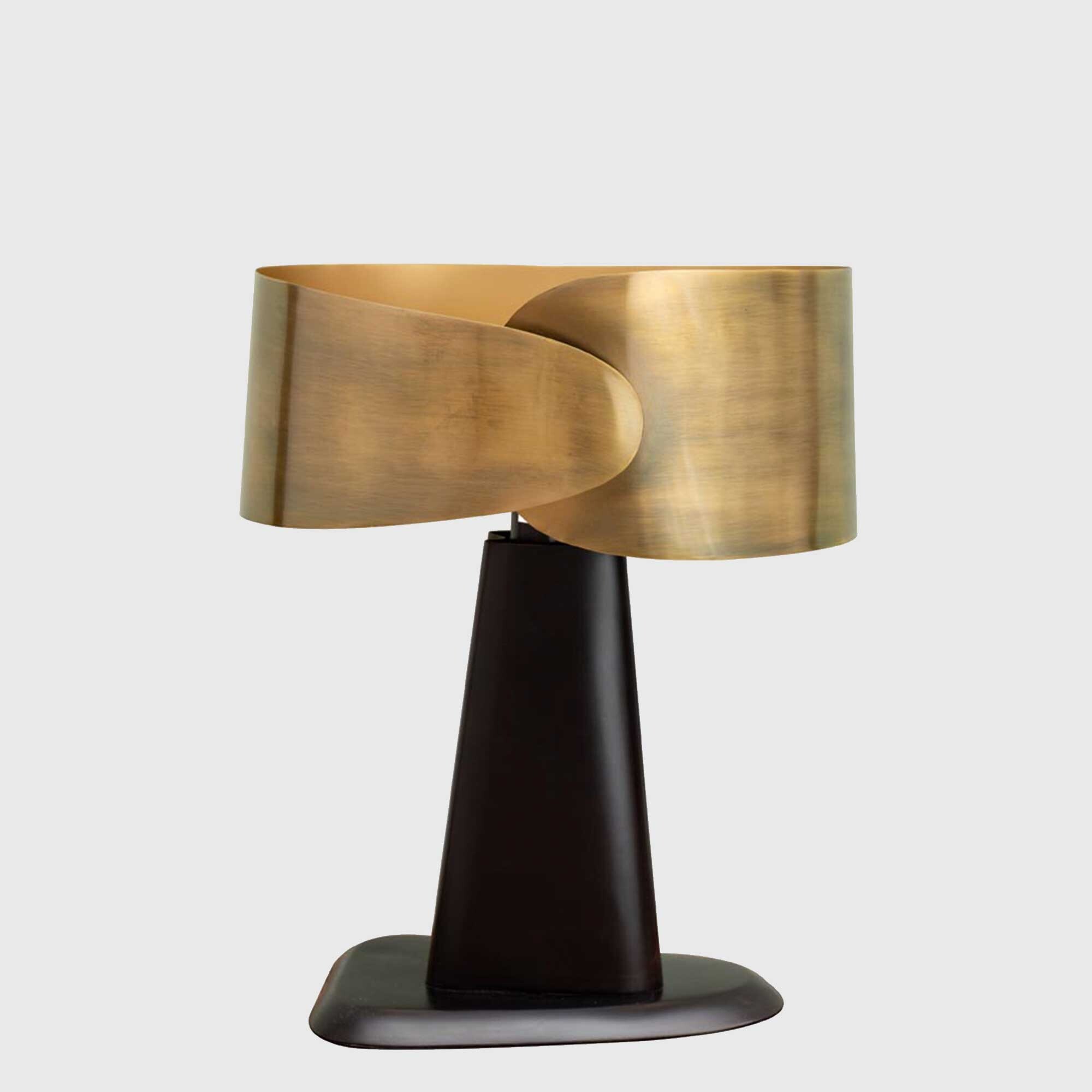 Gold Belt Table Lamp Metal | Barker & Stonehouse