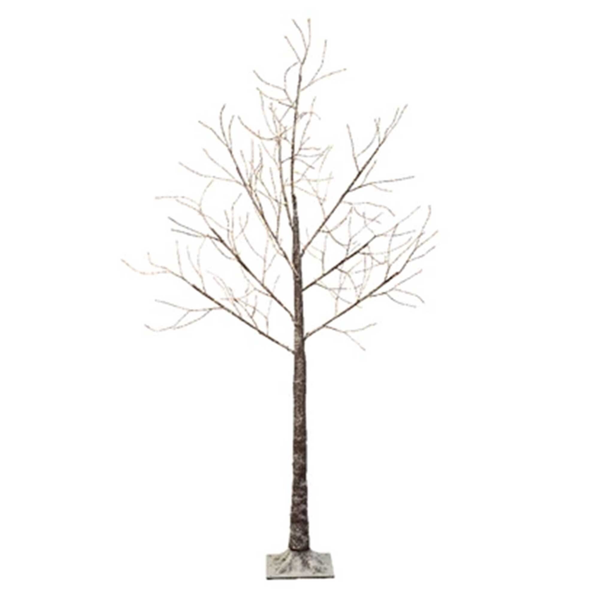 LED OUTDOOR SNOWY BRANCH TREE, Brown | Barker & Stonehouse