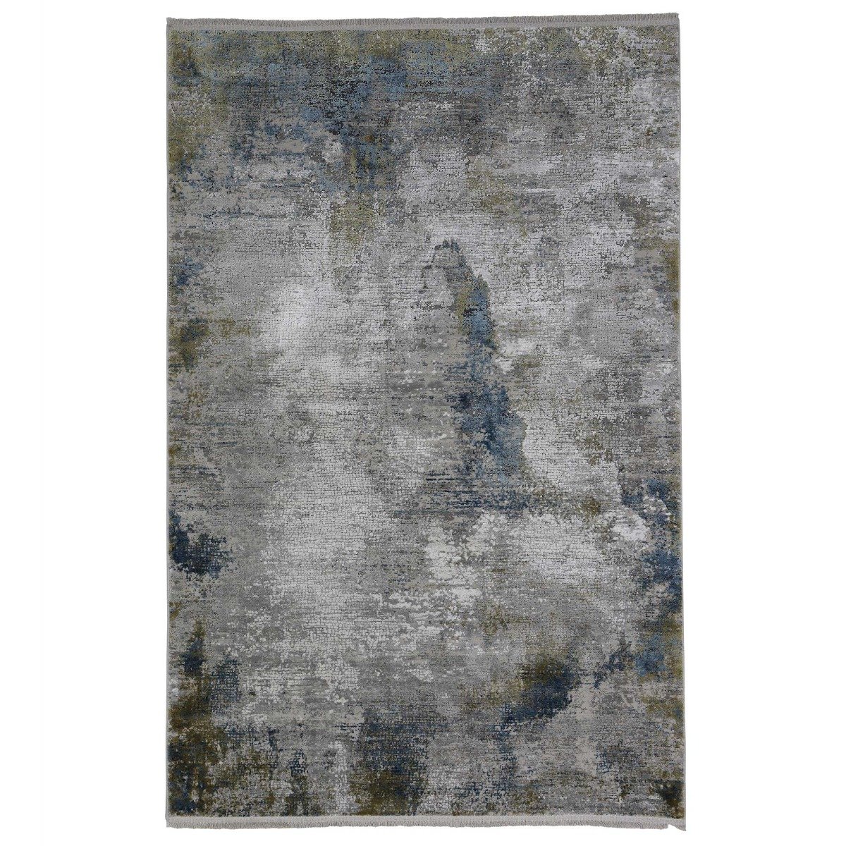 M Impression Blue 120x180Cm Rug, Square Viscose Blend | W120cm | Barker & Stonehouse