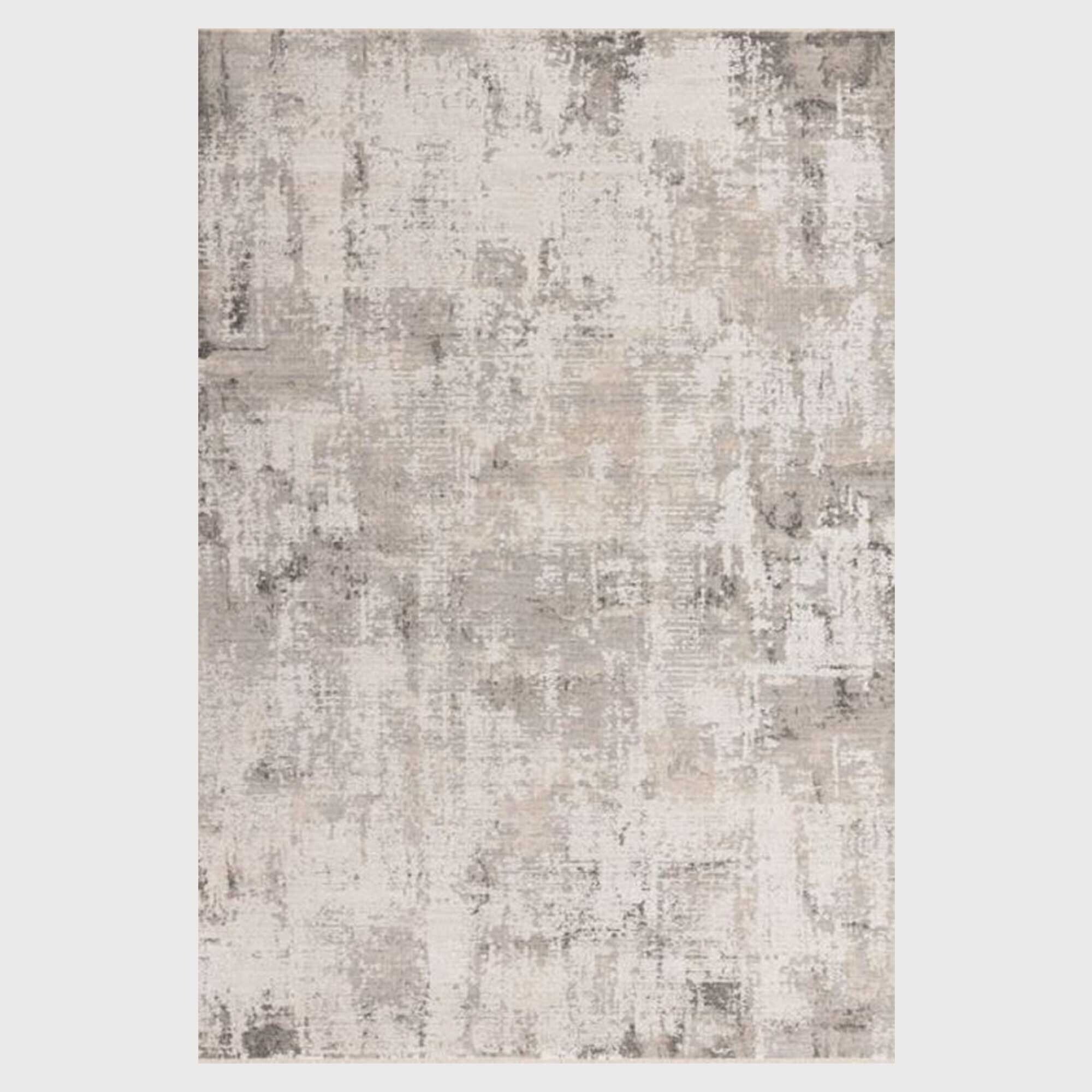 Zayan Olite 160 x 240cm Rug, Square, Neutral Polyester | Barker & Stonehouse