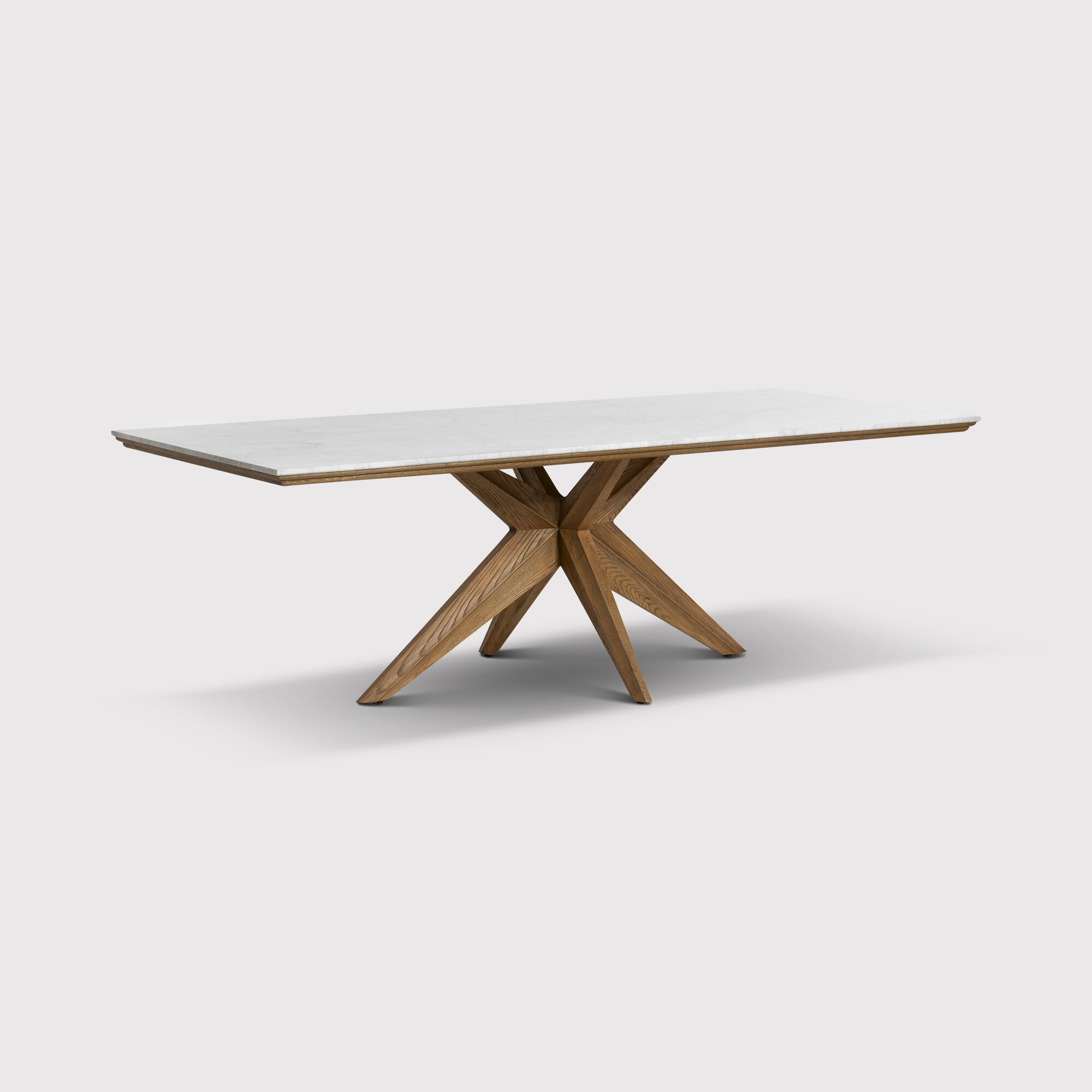 Zebulon Dining Table 240x100x76cm, Brown Marble | Barker & Stonehouse