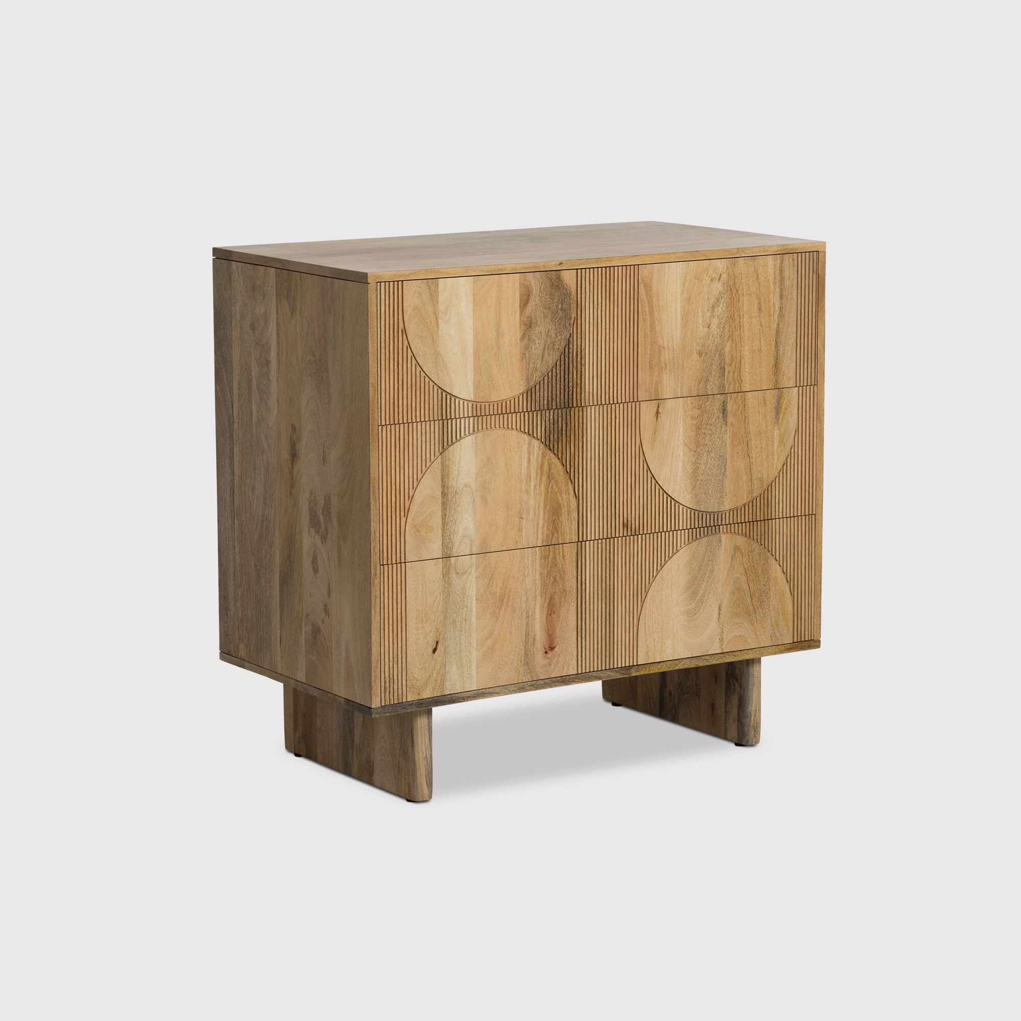 Zuberi 3 Drawer Chest of Drawers, Neutral Wood | Barker & Stonehouse