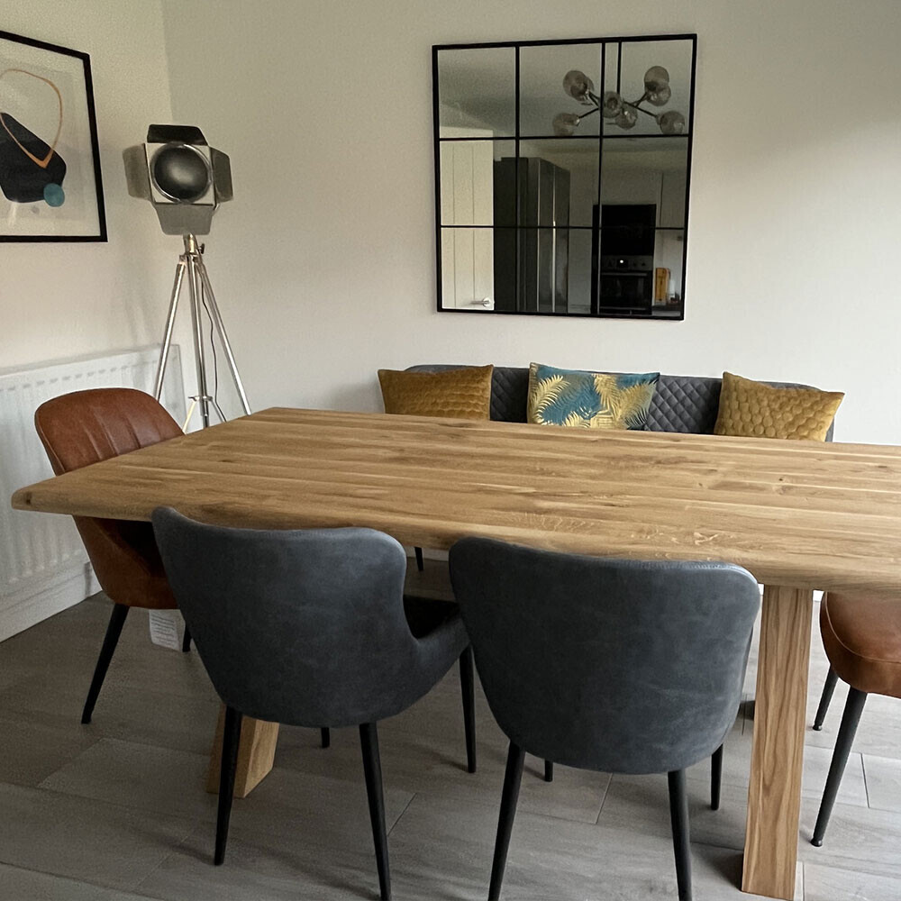 Tromso 200cm Dining Table, Brushed Oak With Legna Dural Oil Finish ...